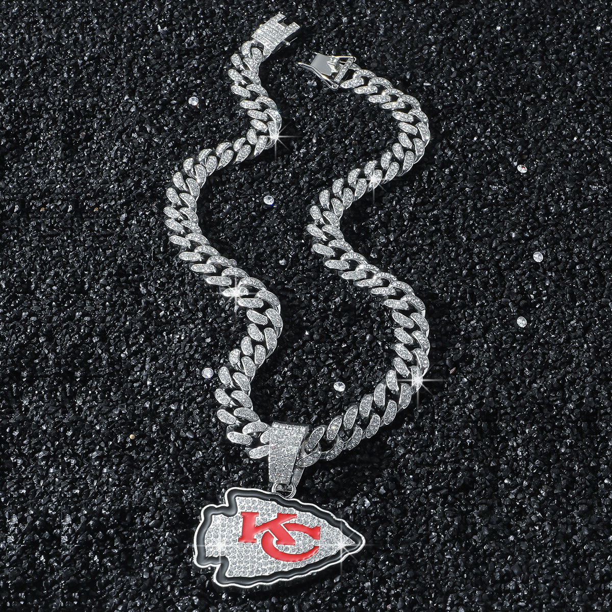 Hip-Hop Style Personalized Logo Cuban Chain Pendant Necklace