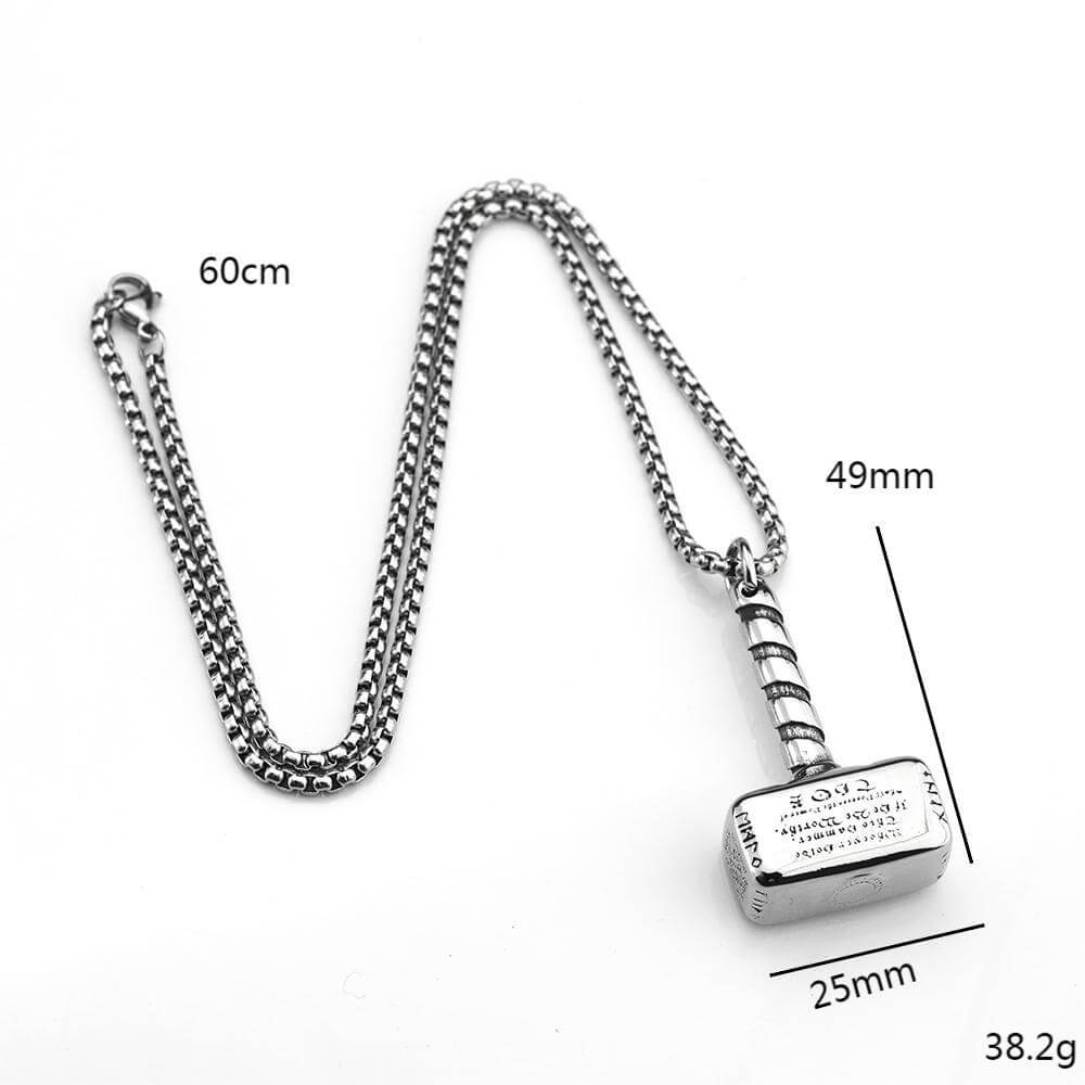 Men's Hammer Pendant Necklace