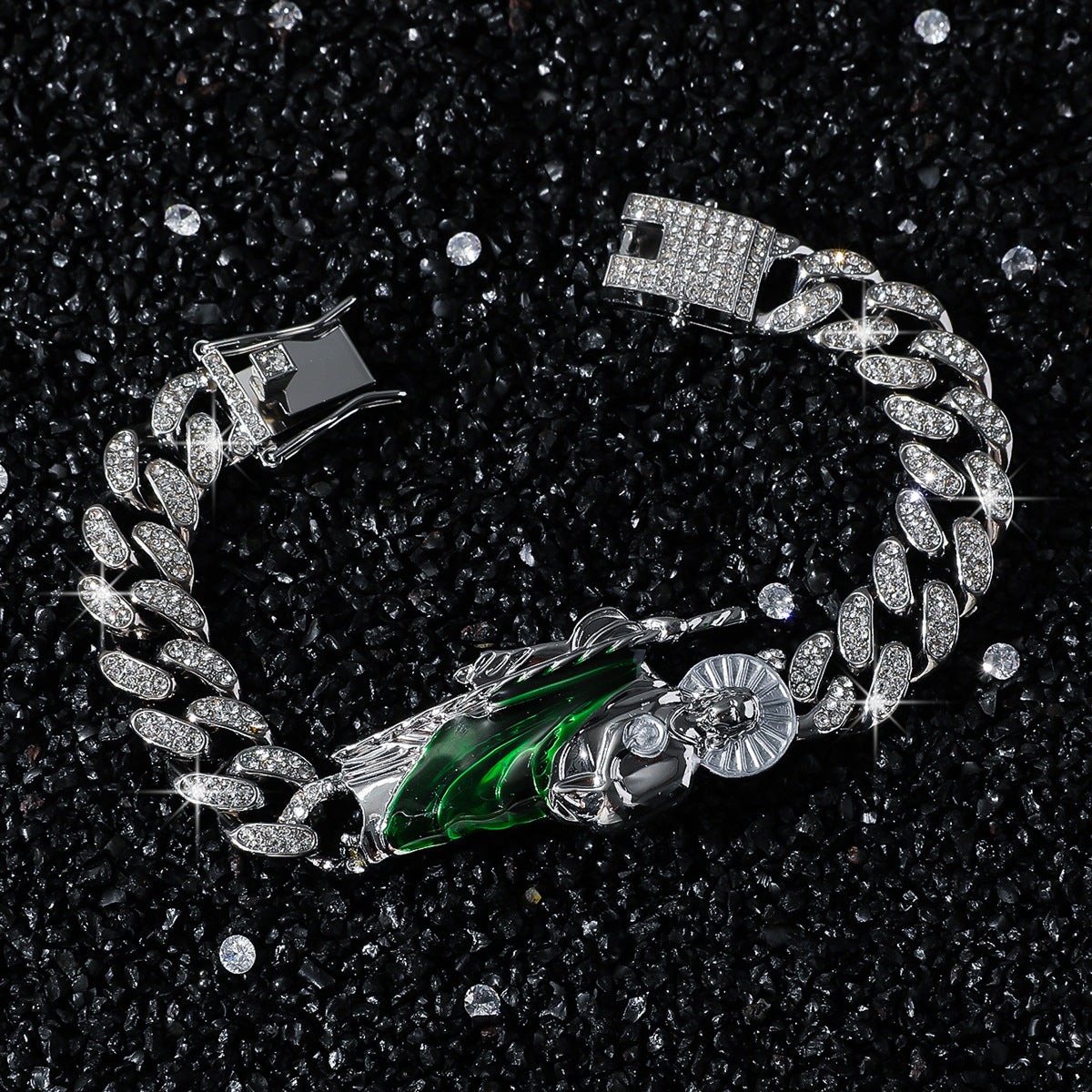 Hip-Hop Style Mosaic Religious Bracelet