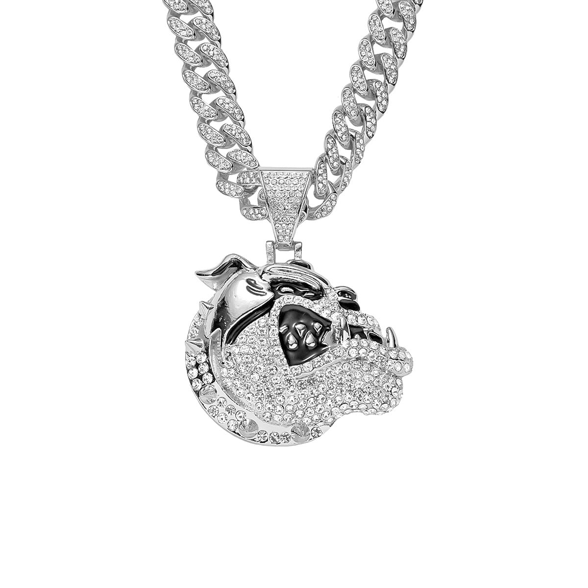 Hip-Hop Dog-Style Cuban Chain Pendant Necklace