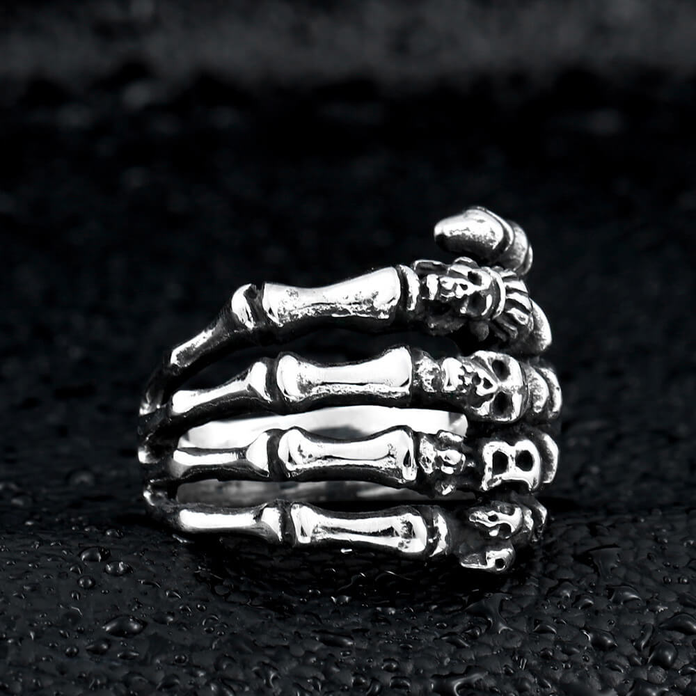 Personalized Creative Punk Hand-Bone Men's Ring
