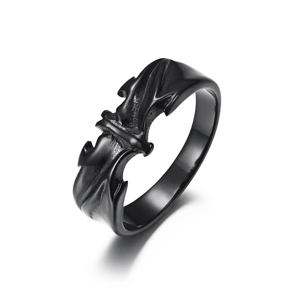 Men's Vintage Gothic Bat Ring