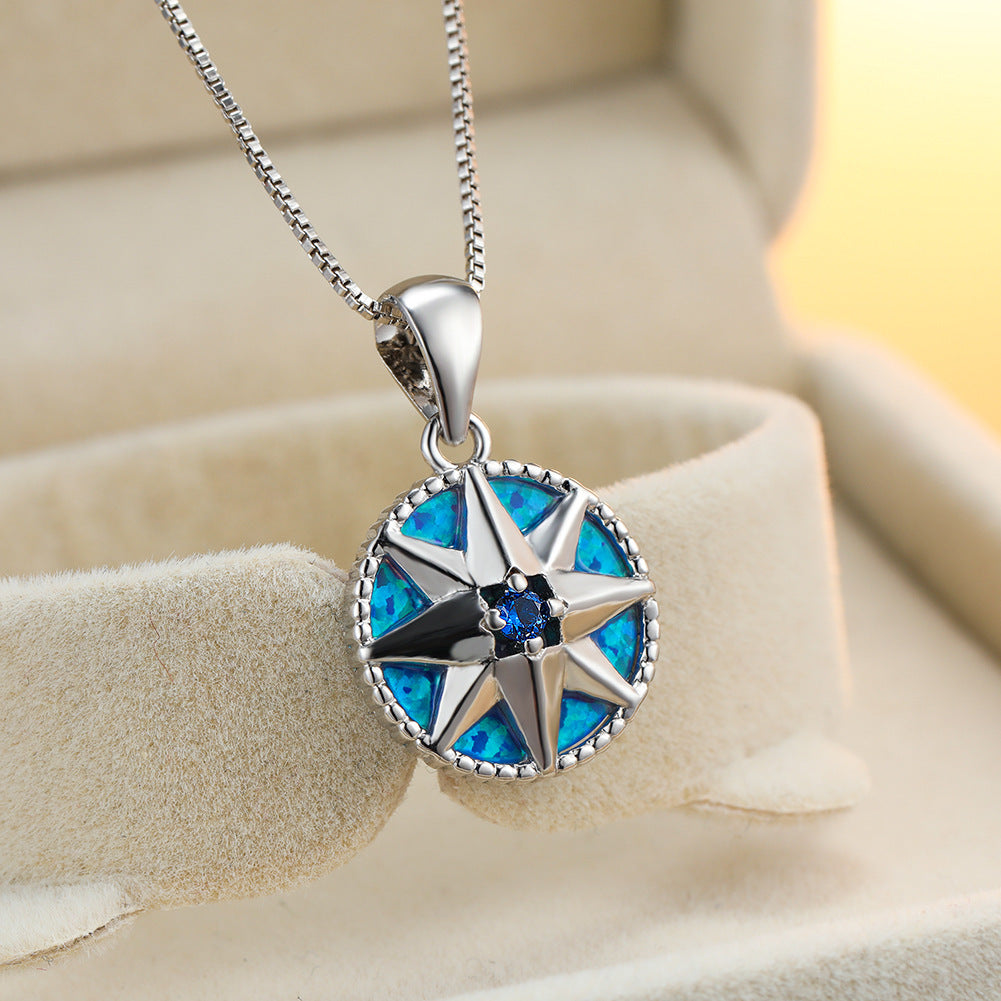 Opal Shield Necklace