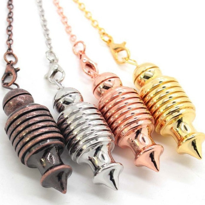 Six-Layer Copper Necklace With A Conical Gravity-Concentrating Pendulum