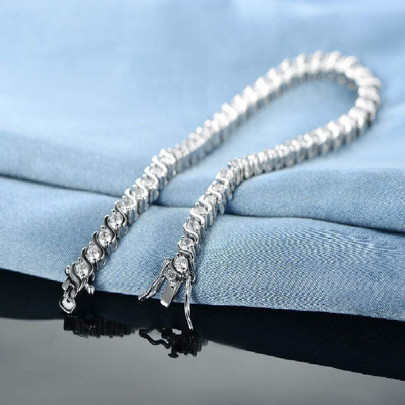 Women&Men's Fashionable 3MM Zircon Tennis Bracelet