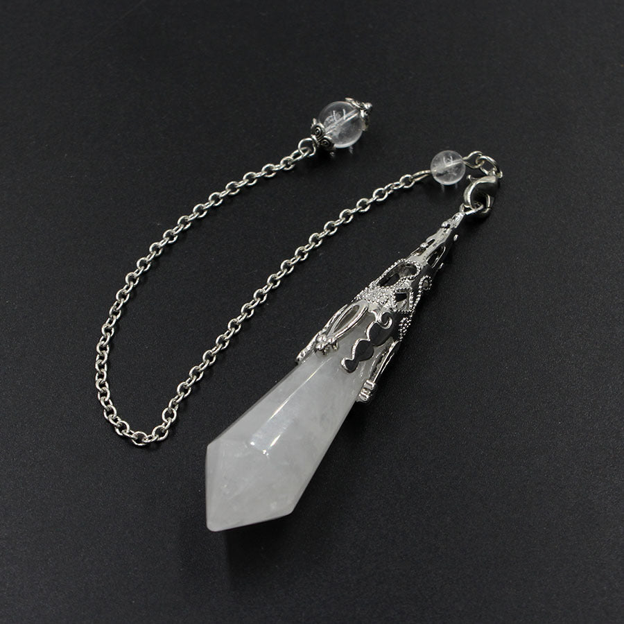 12-faceted crystal-cut conical pendulum