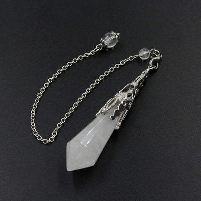 12-faceted crystal-cut conical pendulum