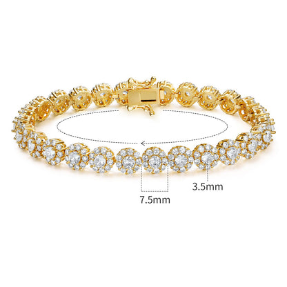 Women&Men's 8mm Tennis Bracelet With Cubic Zirconia