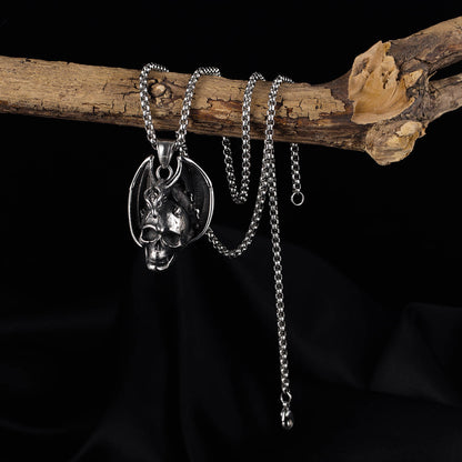Men's Trendy Retro Skull Pendant Necklace