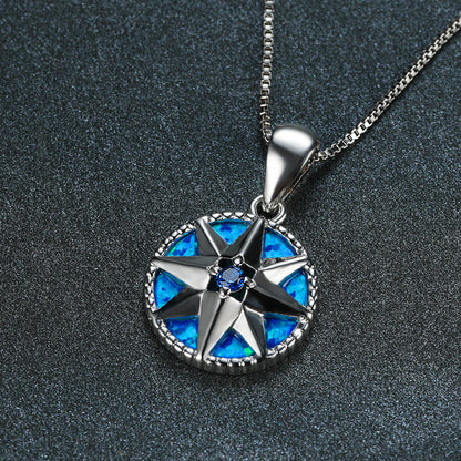 Opal Shield Necklace