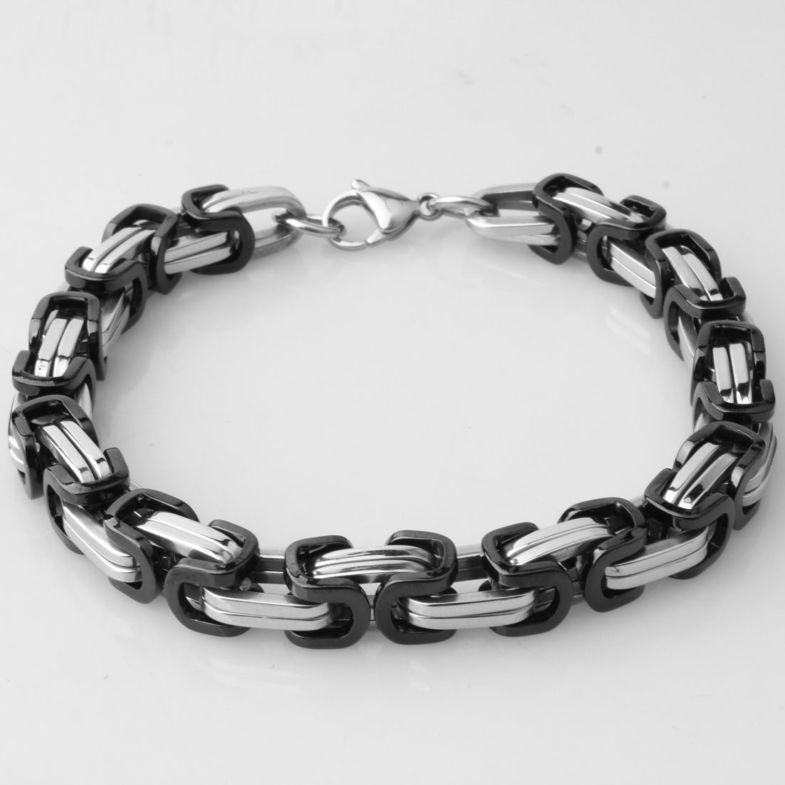 Men’s Stainless Steel Section Chain Bracelet Minimalist Fashion Wrist Jewelry