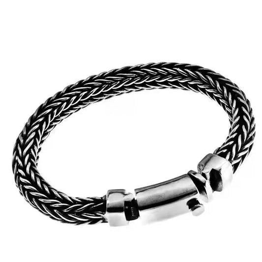Men's Vintage Antique Thick Rope Braided Bracelet