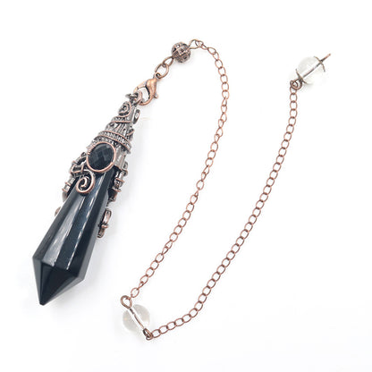 Vintage Palace Crystal Stone 12-facet Crystal Spirit Pendulum