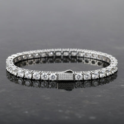 Women&Men's 3mm Spring Clasp Zircon Tennis Bracelet