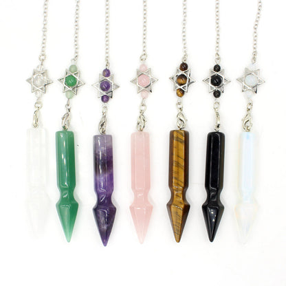 Arrow Crystal Column Spirit Pendulum Star Net Chain