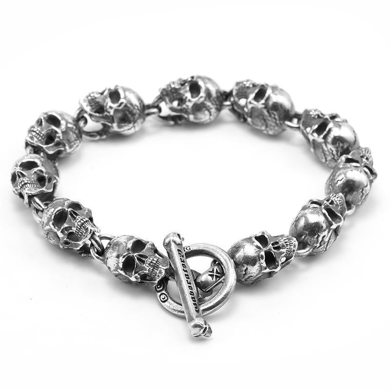 Men's Retro Multiple Skull Bracelet