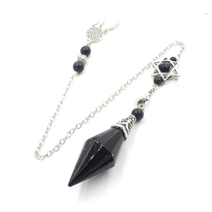 Dreamcatcher 12-Facet Crystal Stone Pyramid Spirit Pendulum