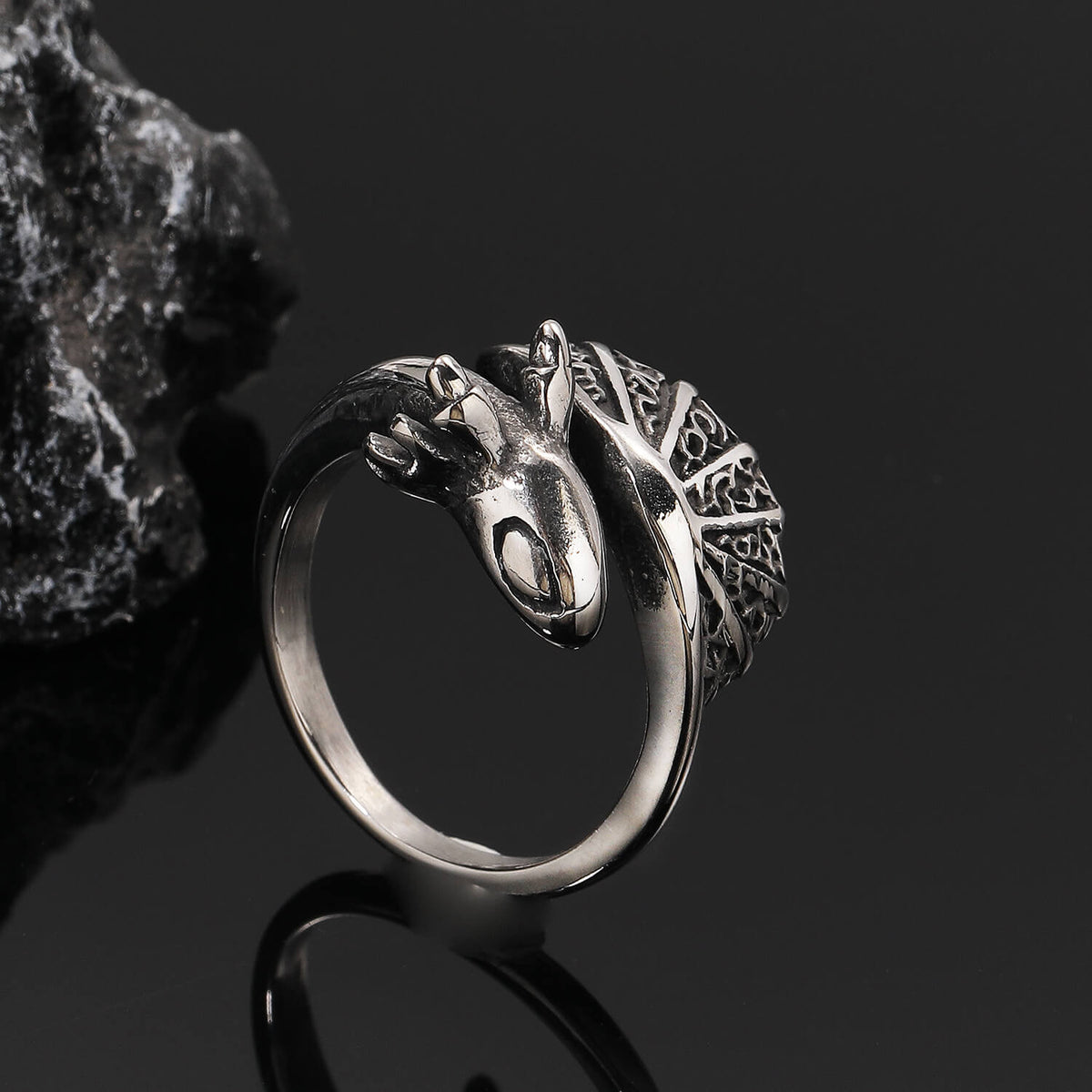 Men's Fashionable And Minimalist Little Dragon Ring