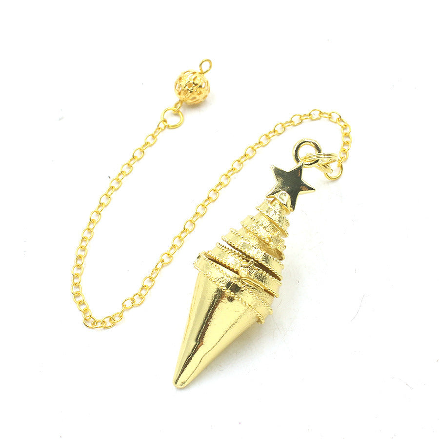 Copper Meteor-Shaped Conical Gravity Metal Pendulum