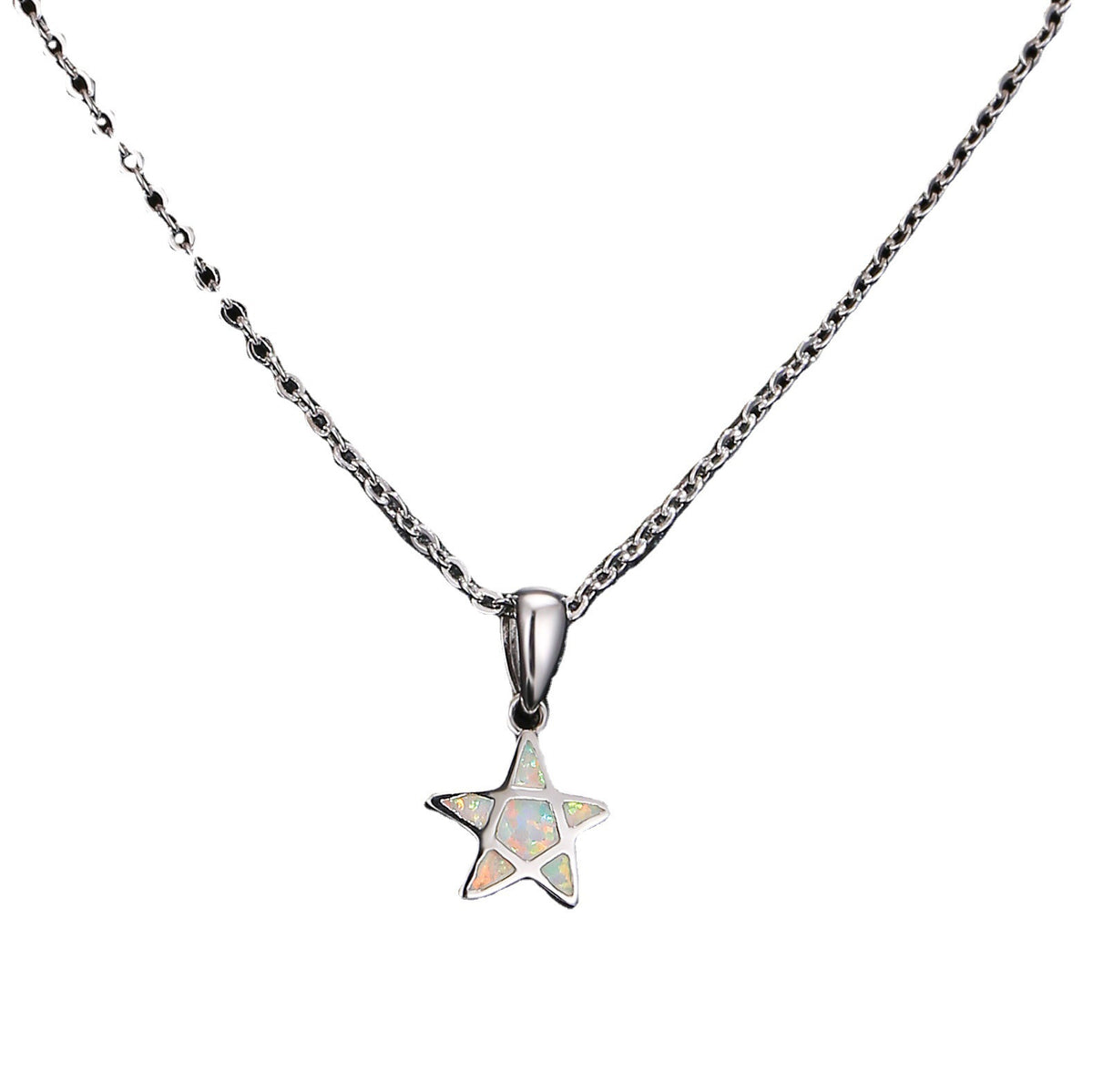 Pentagram Opal Necklace