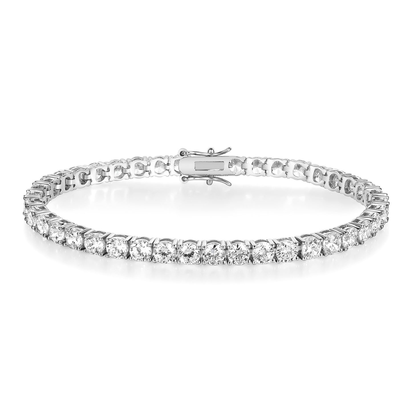 Women&Men's Copper 18k Gold-Plated Zircon Tennis Bracelet