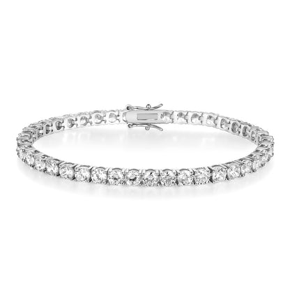 Women&Men's Copper 18k Gold-Plated Zircon Tennis Bracelet