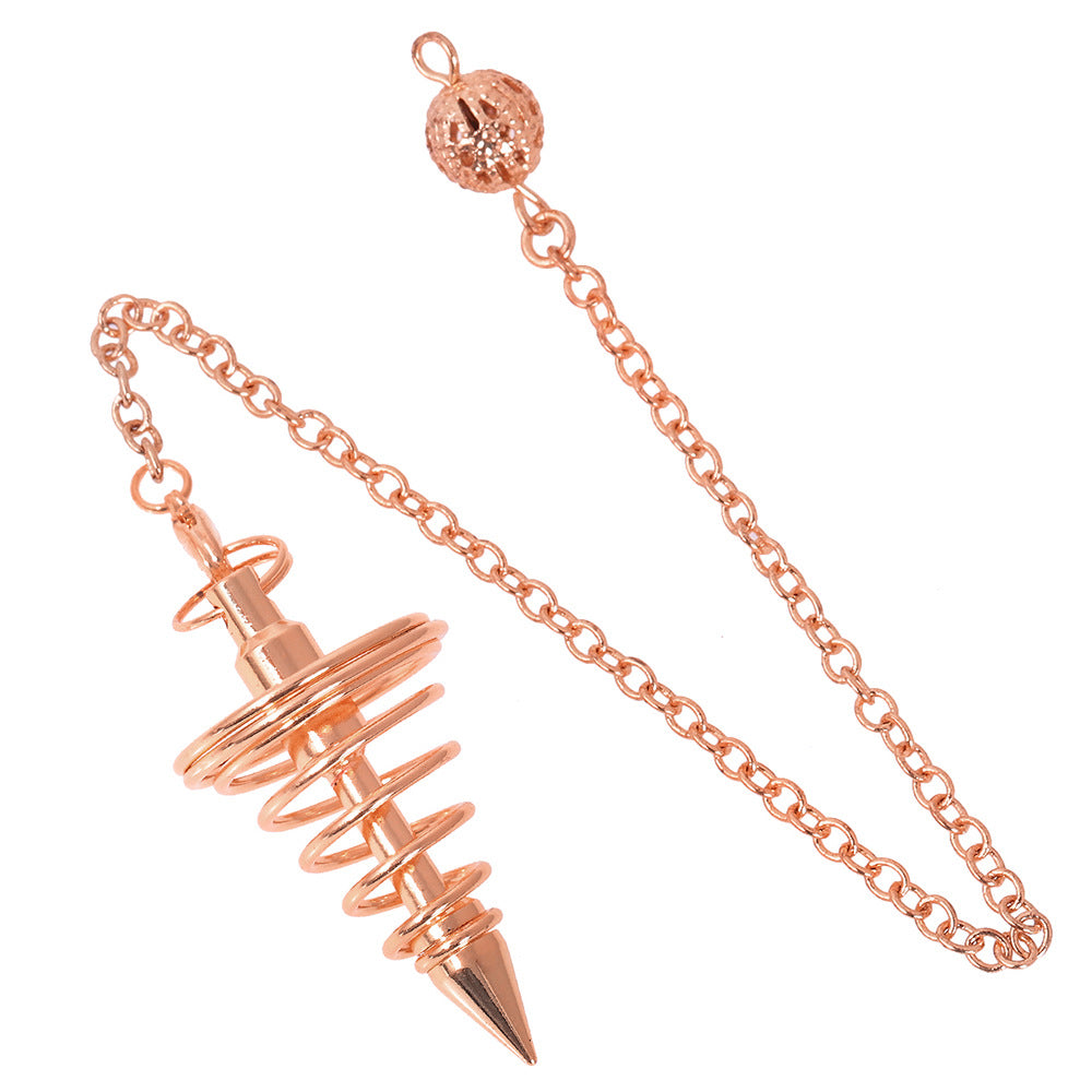 Copper metal spiral cone gravity-concentrating pendulum