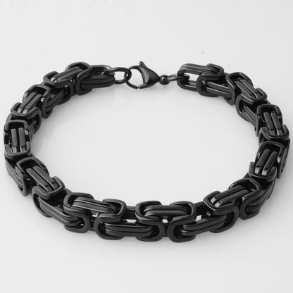 Men’s Stainless Steel Section Chain Bracelet Minimalist Fashion Wrist Jewelry