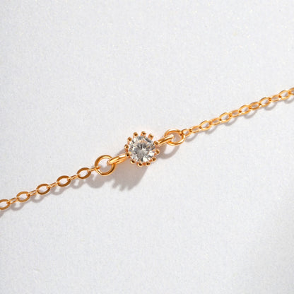 Women's Bracelet, White Shell Inlaid Clover With White Agate & Zirconia, S925 with Gold Plating
