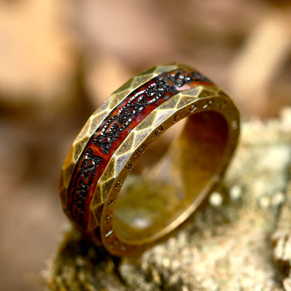 Men's Nordic Minimalist Viking Letter Fashion Stainless Steel Ring