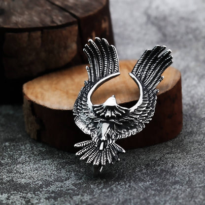 Men's Steel Vintage Hollow Phoenix Pendant Necklace
