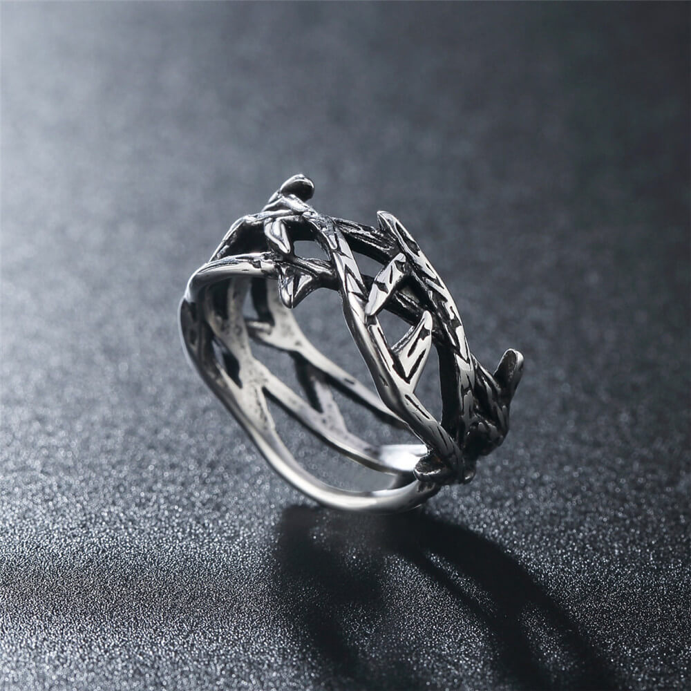 Men's Vintage Jesus Crown Of Thorns Ring