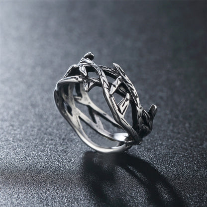 Men's Vintage Jesus Crown Of Thorns Ring