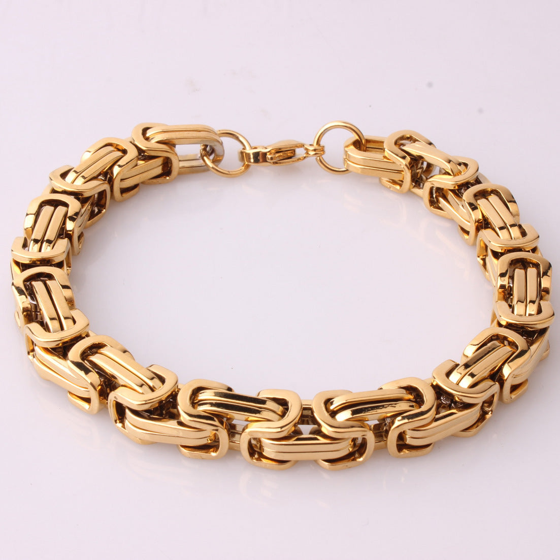 Men’s Stainless Steel Section Chain Bracelet Minimalist Fashion Wrist Jewelry