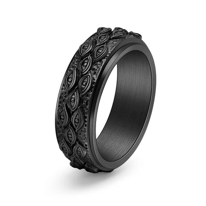 Rotating Eye Design Men's Ring