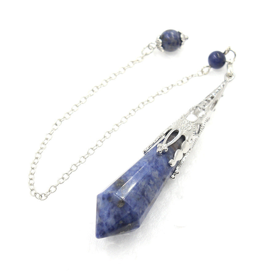12-faceted crystal-cut conical pendulum