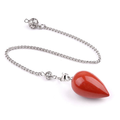 Vintage yoga meditation teardrop-shaped natural crystal spirit pendulum