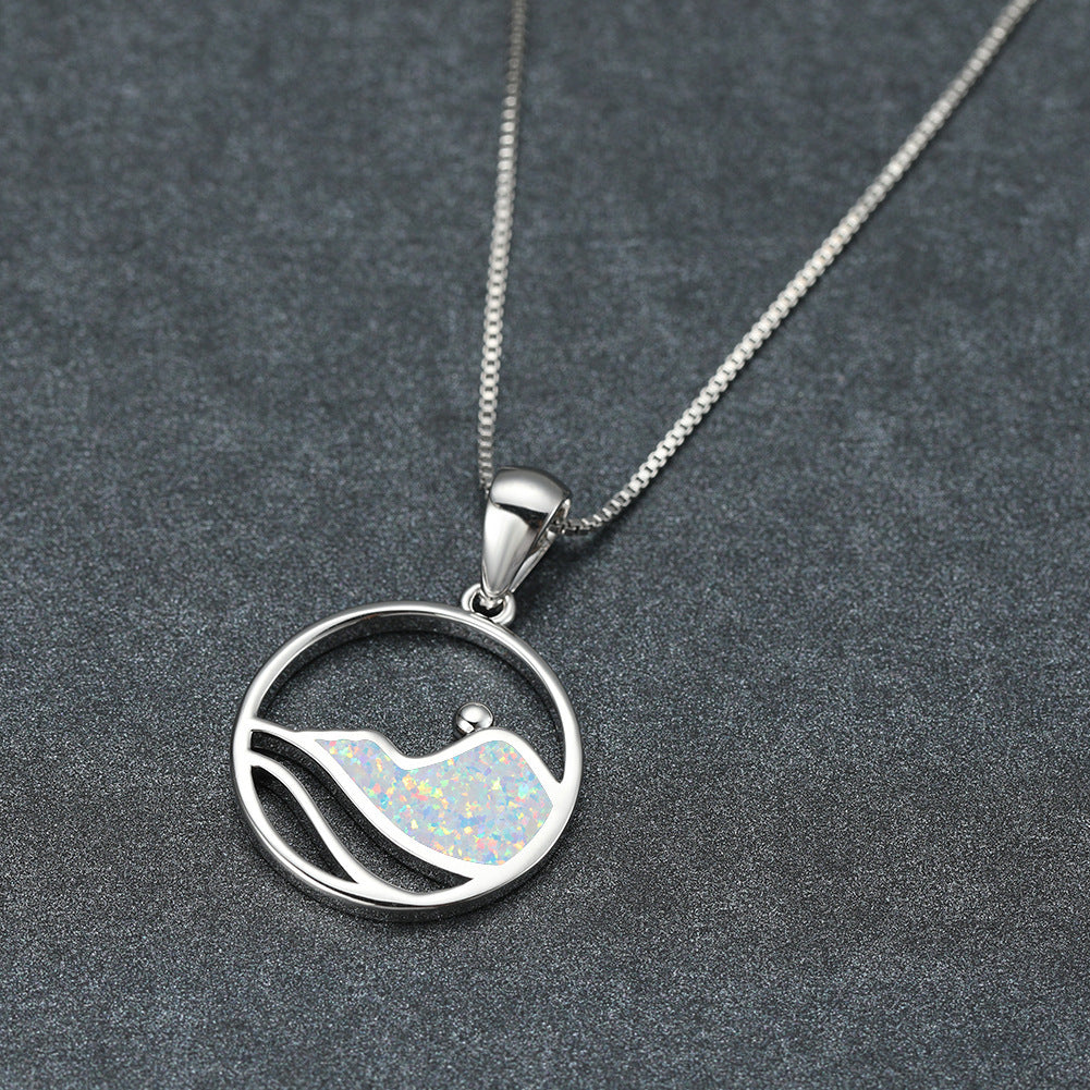 Opal Wave Necklace