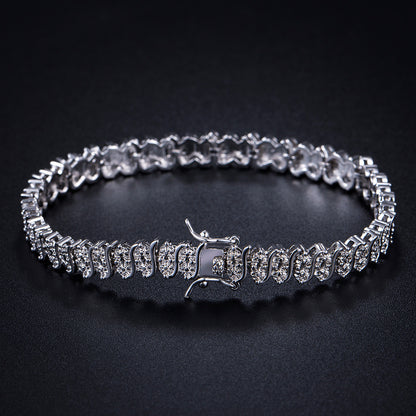 Women&Men's Fashionable 18k Zircon Tennis Bracelet