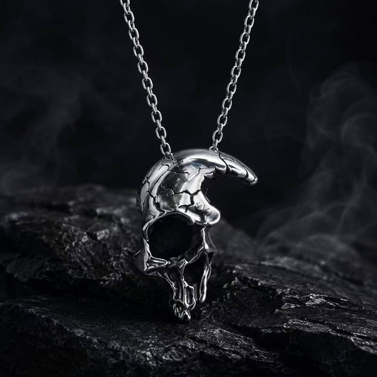 Men's Hip-Hop Skull Mask Pendant Necklace