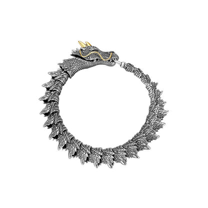 Men's Vintage 3D Dragon Scale Link Bracelet
