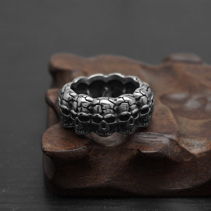Men's Fashionable And Personalized Skull Titanium Steel Ring