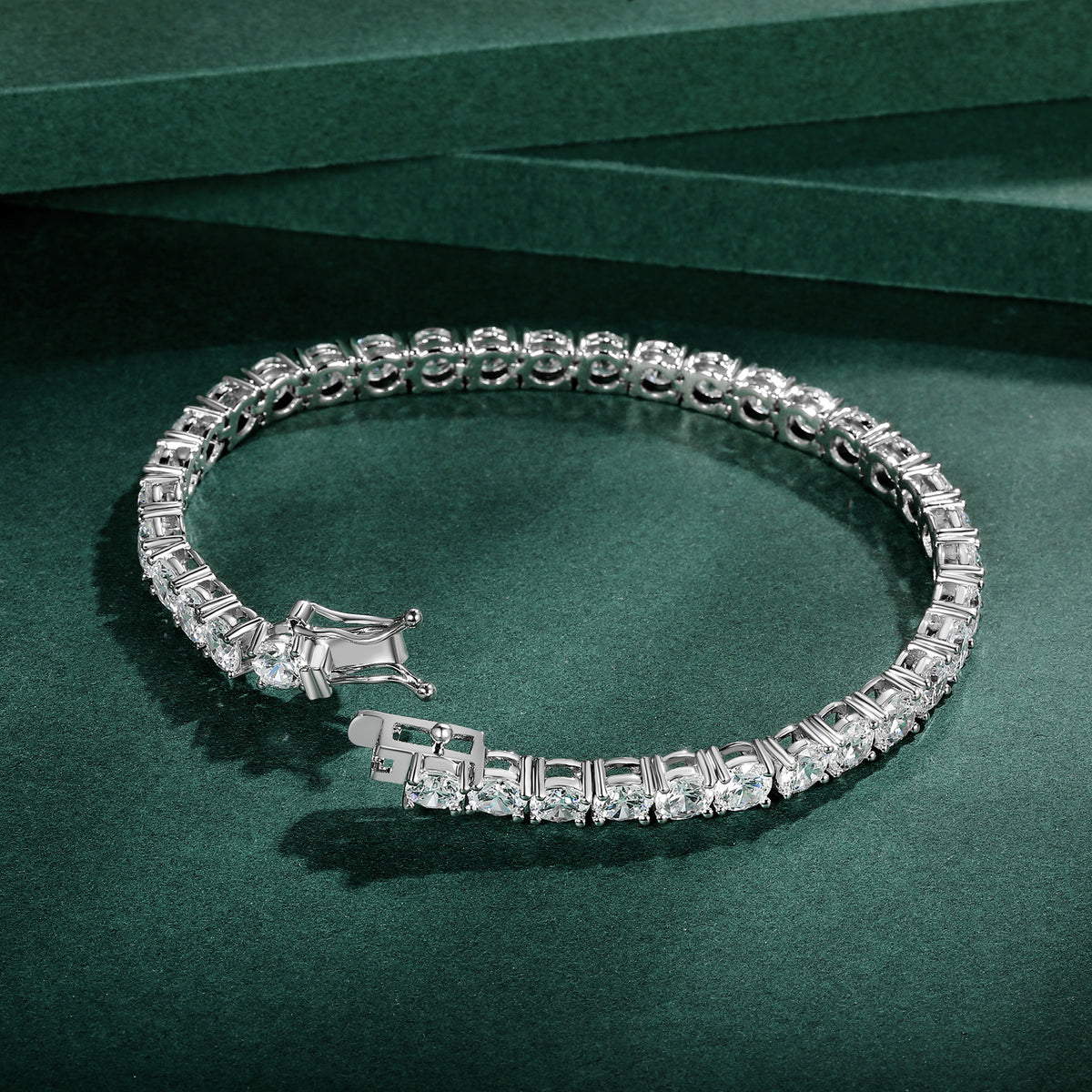 Women&Men's Hip-Hop 6mm Zircon Cuban Tennis Bracelet