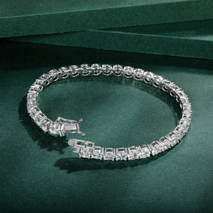 Women&Men's Hip-Hop 6mm Zircon Cuban Tennis Bracelet