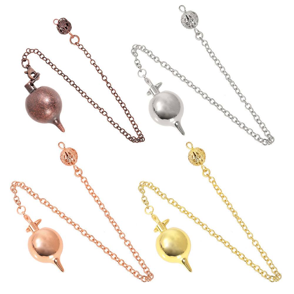 Metal round-tipped copper gravity gyroscope spirit pendulum