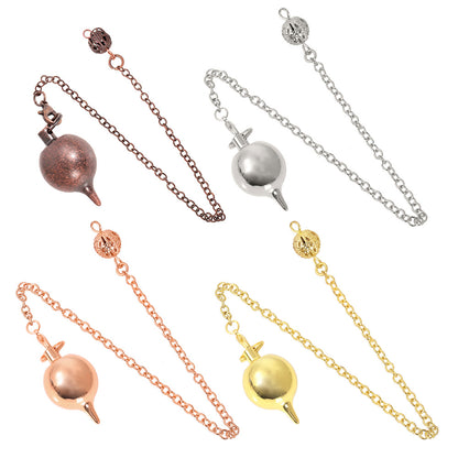 Metal round-tipped copper gravity gyroscope spirit pendulum