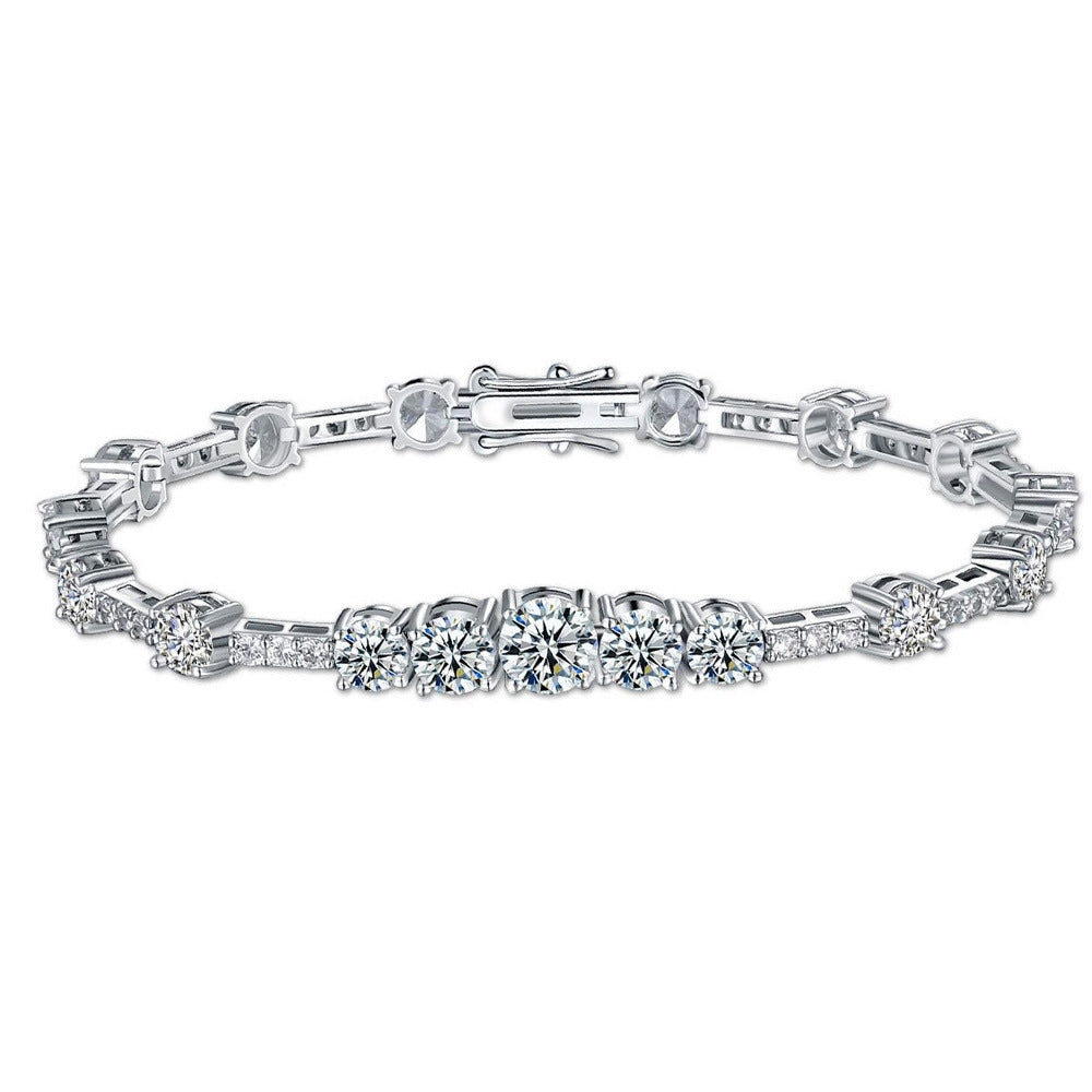 Women&Men's Fashionable Cubic Zirconia Cuban Tennis Bracelet