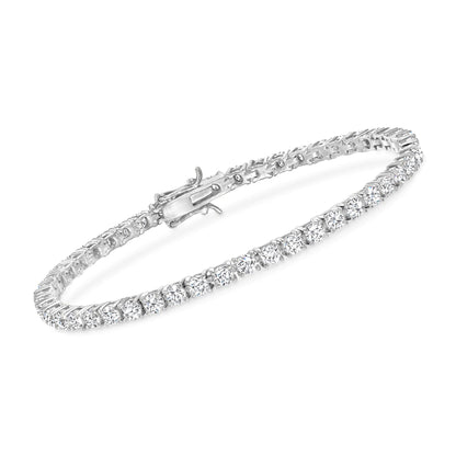 Women&Men's Copper 3mm Zircon Inlaid Tennis Bracelet