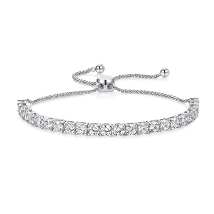 Women&Men's Adjustable Inlaid Zircon Tennis Bracelet