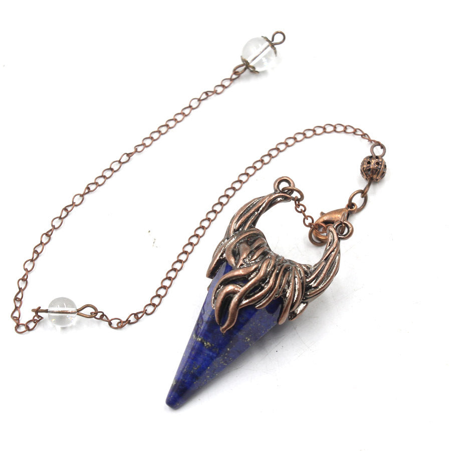 Crystal Pyramid Horn Spirit Pendulum